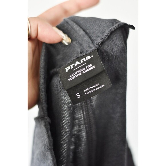 Prana Midi Skirt Woman's S Gray Jersey knit Hi-Low Wrap asymmetrical Utility - Picture 6 of 8